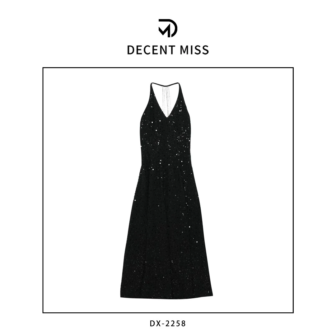 Decent miss 重工亮片连衣裙DX-2258女装