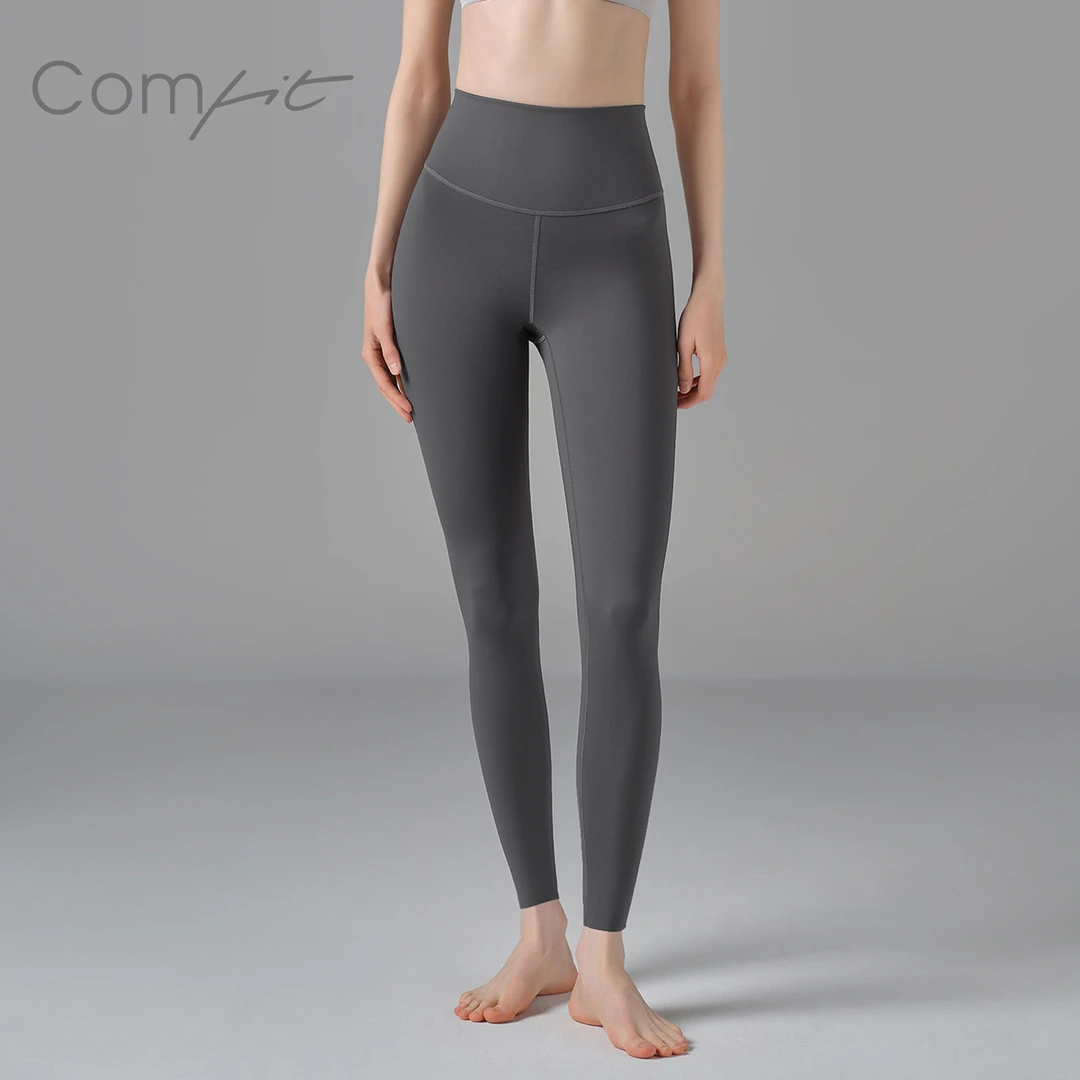 Comfit秋冬女士打底裤高腰显瘦紧身运动提臀弹力修身无痕塑形长裤