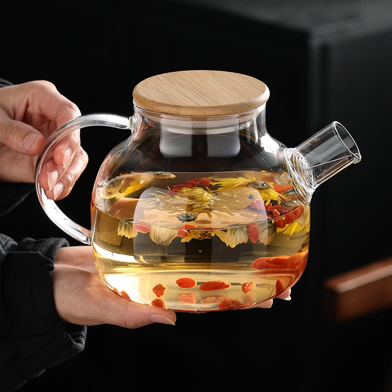 大容量加厚耐热玻璃凉水壶耐高温果汁壶扎壶防爆透明家用水壶