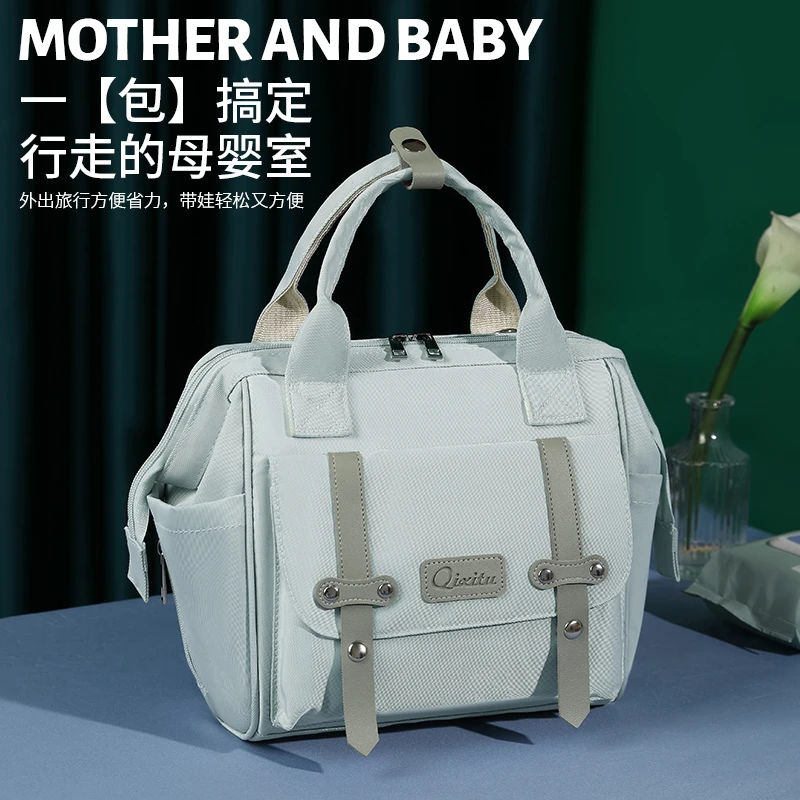 小号妈咪包便携式手提包时尚斜挎包手提包休闲包送宝宝多功能女包