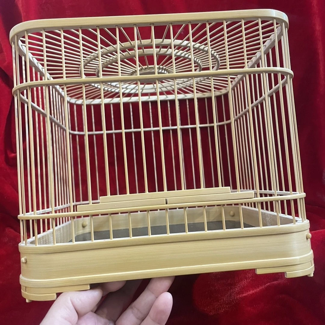 朱钢文方笼小鸟笼，23✖️23条粗1.7丝具1.2。适合养红子，贝子，金青等