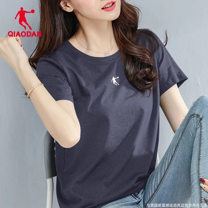 乔丹短袖T恤女冬季官方旗舰国潮女装薄款休闲上衣宽松透气运动服