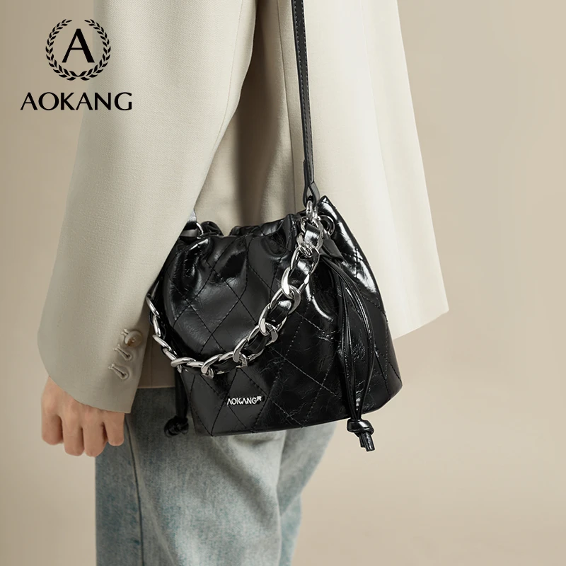 奥康2025小香风简约腋下时尚轻奢百搭时尚网红女士单肩包-3202