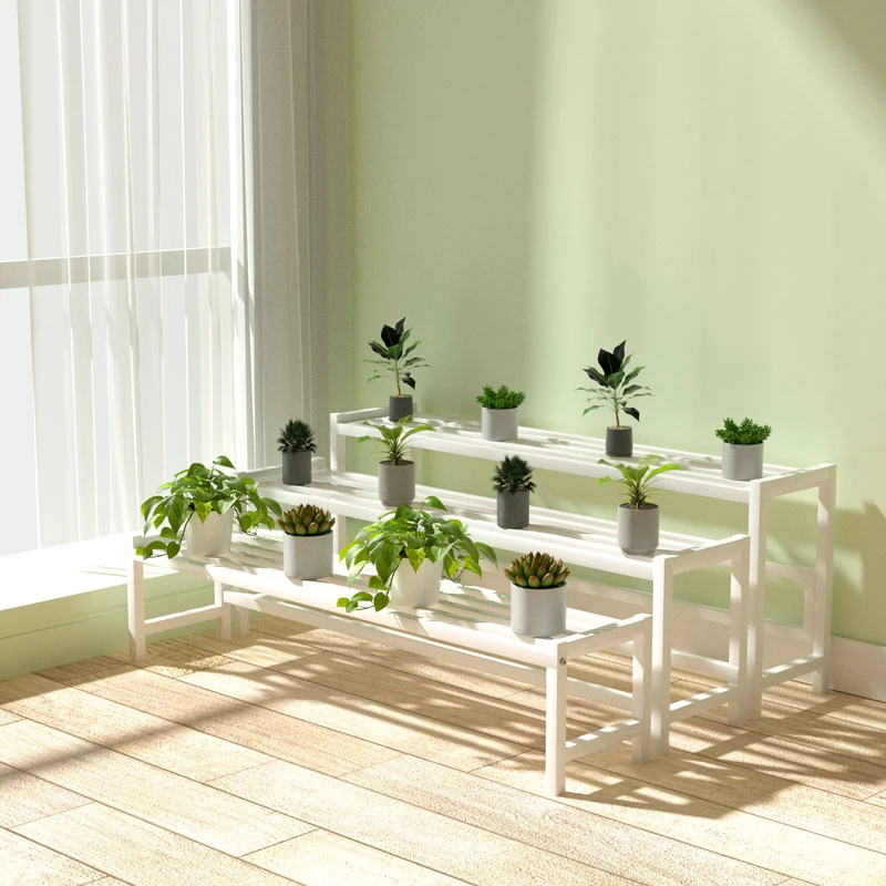 室内阳台花架带轮可移动置物架盆栽多层多肉花园庭院单层花架子