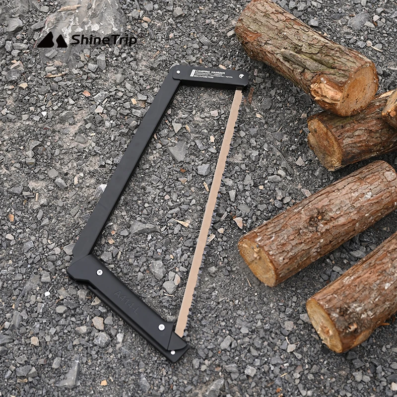 山趣21寸户外折叠锯野营手持切割便携式锯子铝合金露营多功能锯