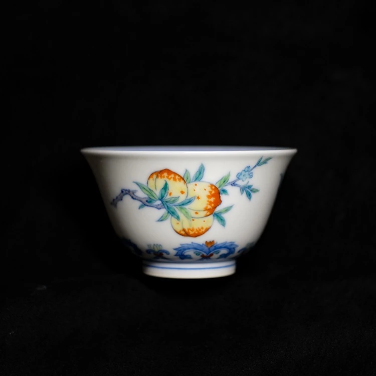 景德镇 澄怀堂 斗彩三多杯