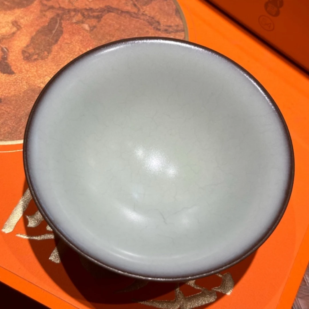 龙泉青瓷叶茂友手工茶杯