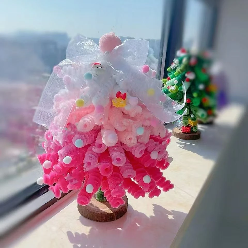 手工DIY扭扭棒圣诞树材料包高颜值节日装饰大号送女朋友闺蜜礼物