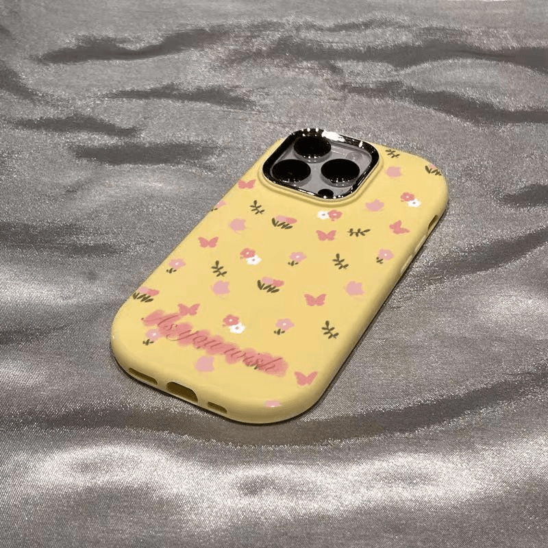 ins风碎花苹果14promax手机壳iPhone15可爱13/12/11软壳xs/xr小众