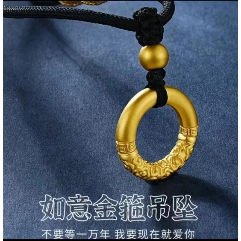 合金吊坠 合金【平安扣吊坠】项链古法金吊坠精美女款百搭实心经典