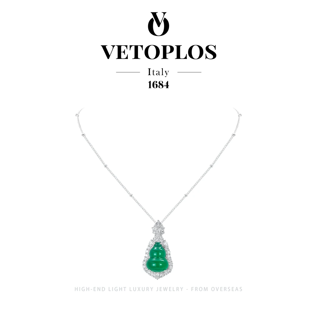 坠链均925银 【翠星葫芦】Vetoplos设计师款 轻奢项链F2437