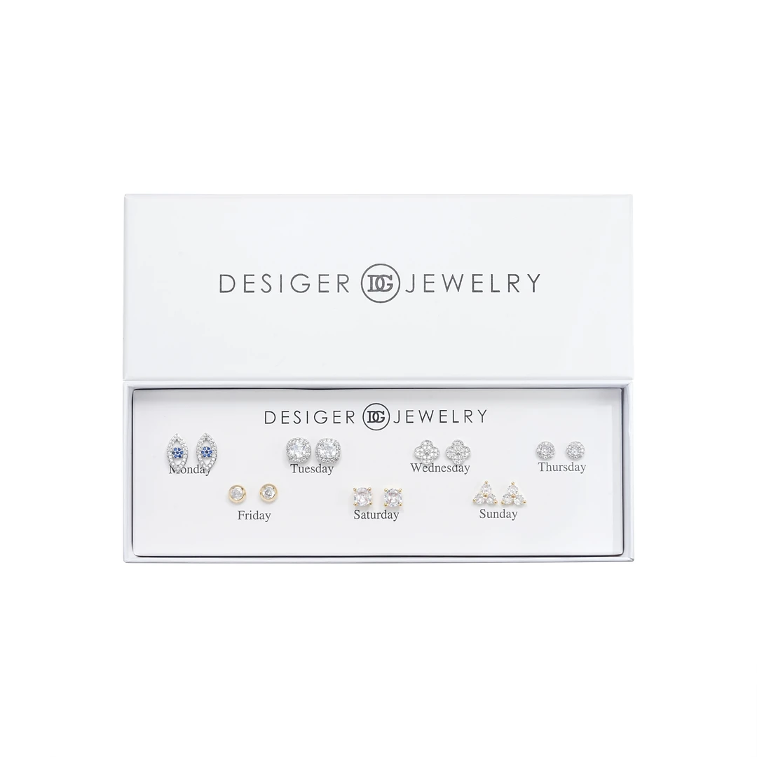 【一周不重复·限定】Desiger设计师款耳钉套装F2545