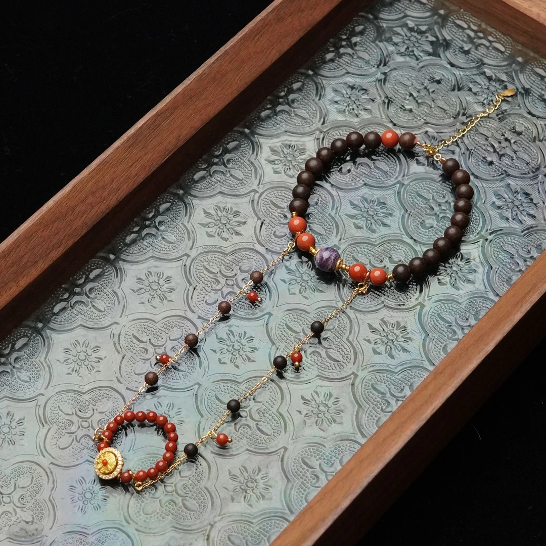 紫霞仙子 合香旷野香6mm圆珠手串