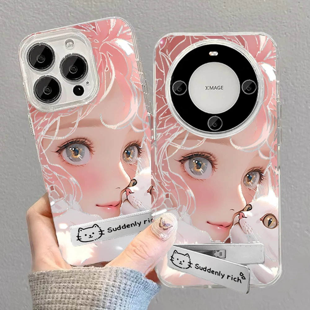 小羽毛女华为mate60pro苹果/OPPO/ViVOx100pro/小米三星一加壳