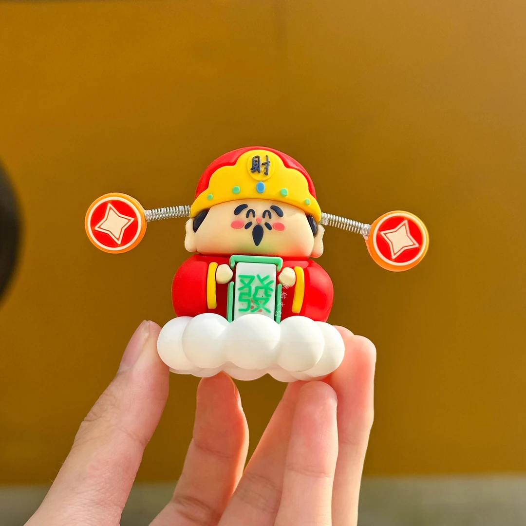 正月初五财爷 迎财爷 龙年财神爷摆件