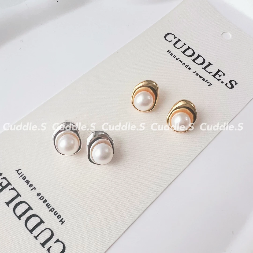 925银耳饰 925银耳饰 Cuddle纯银豌豆耳钉 轻奢简约高级EH0023