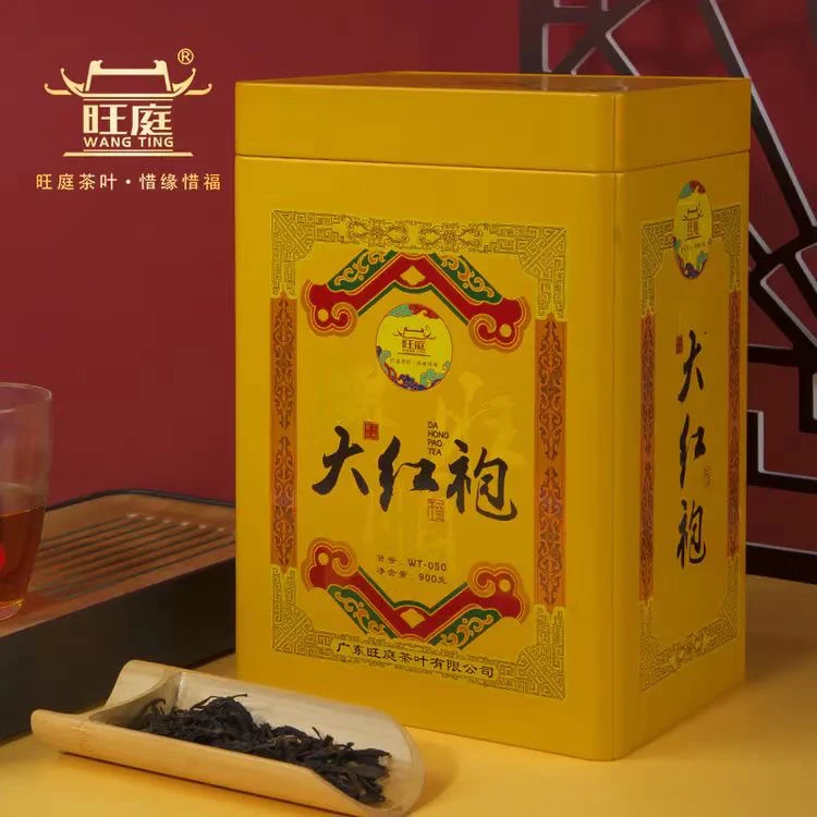 旺庭WT050大红袍浓香型罐装散茶茶叶900g/罐武夷岩茶乌龙茶礼盒装