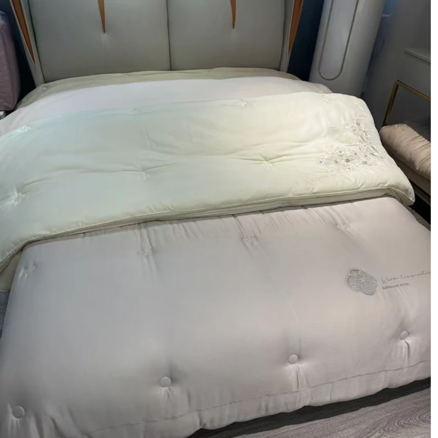 加厚冬被夏被春秋被被芯立体绣花超柔柔软