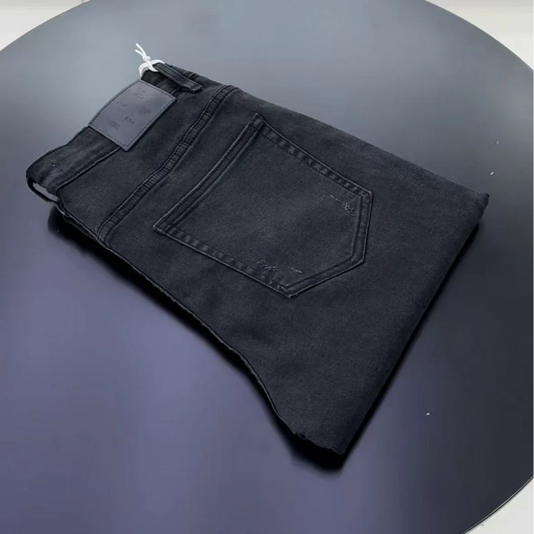 秋冬新款男士小脚牛仔裤百搭弹力修身时尚