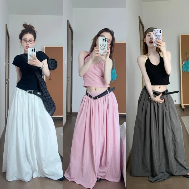 LianlianDairy 小众垂感大摆半身裙