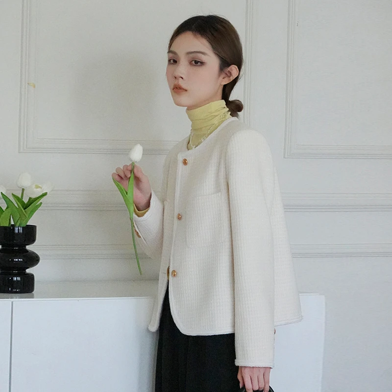 2024新款宽松小香风外套女短款小个子法式名媛气质高级感百搭上衣