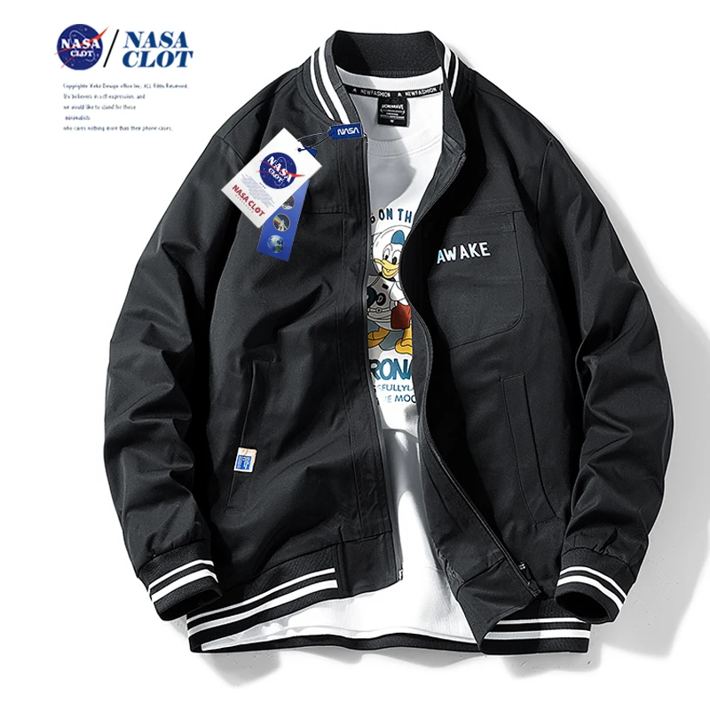 NASA2023新款春秋男款帅气韩版宽松运动日常休闲潮牌夹克