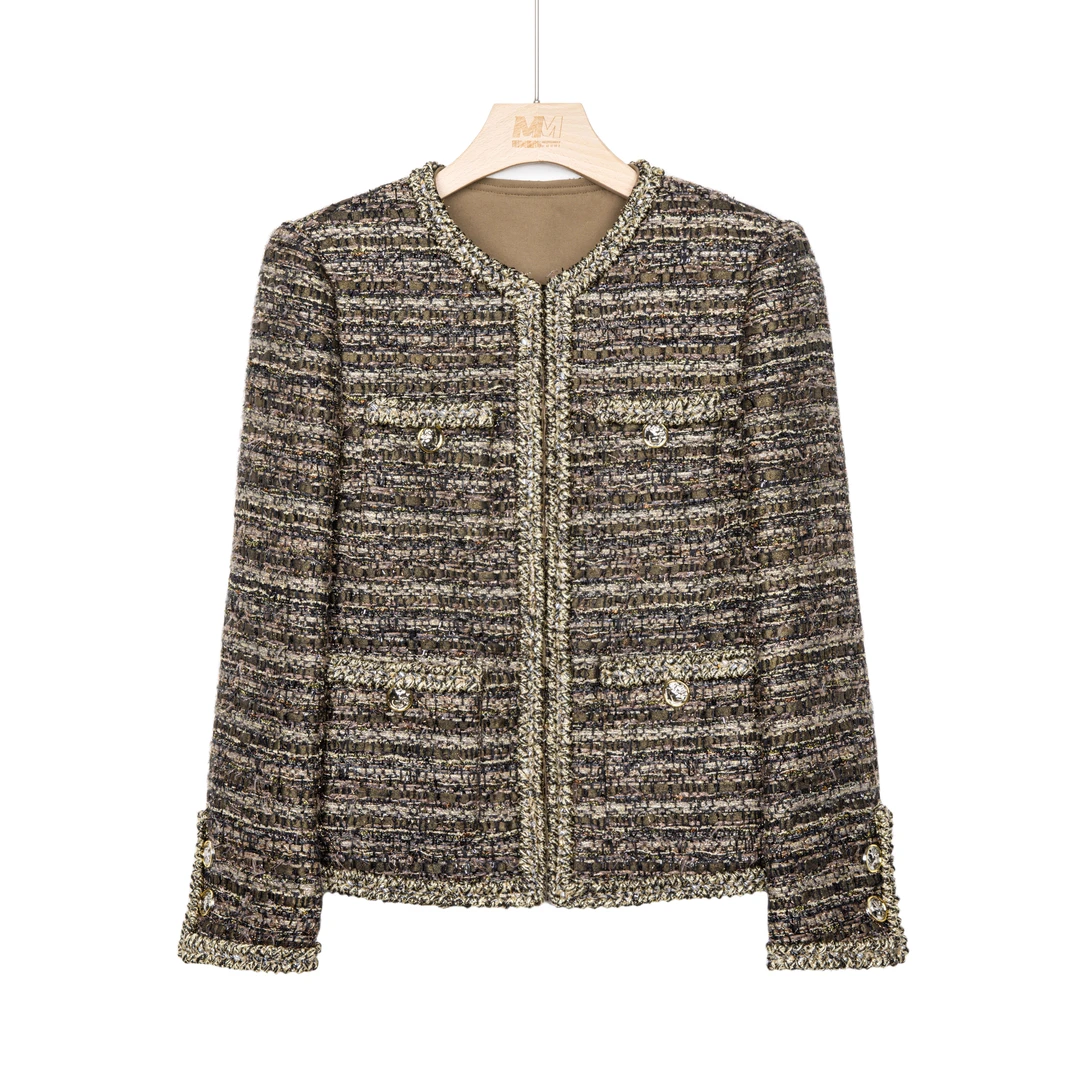 【邬金】真丝小香风外套CO83482