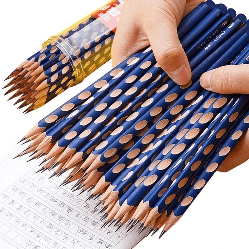 幼儿园儿童小学生专用2B铅笔矫正姿握姿洞洞铅笔考试涂卡儿童无毒