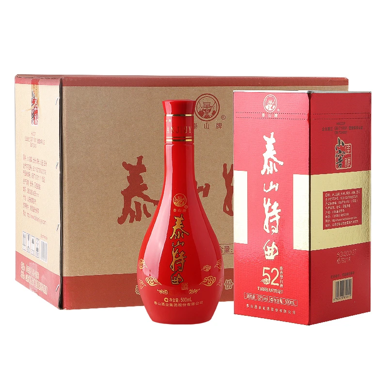 泰山泰山特曲 52度浓香型白酒小窖佳酿 婚庆用酒 52度500ml