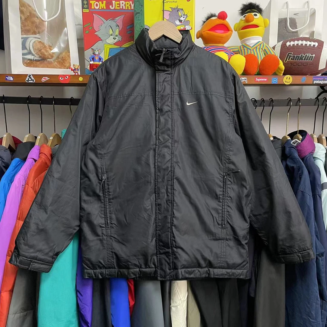 54#耐克nike【130斤-170斤 95新 】vintage古着复古运动夹克棉服