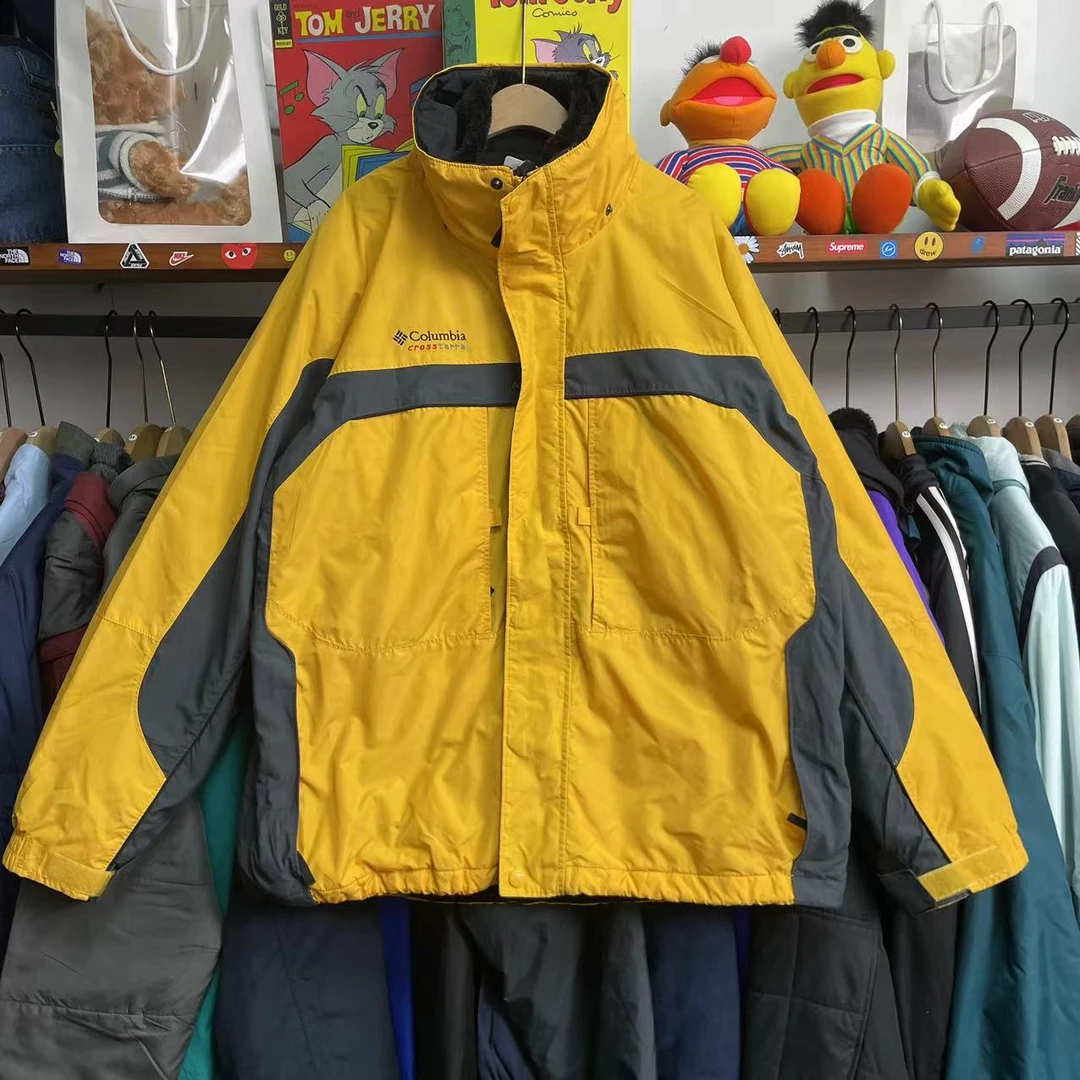 165#哥伦比亚【160-200斤 默认微瑕 90新】vintage古着冲锋衣棉服