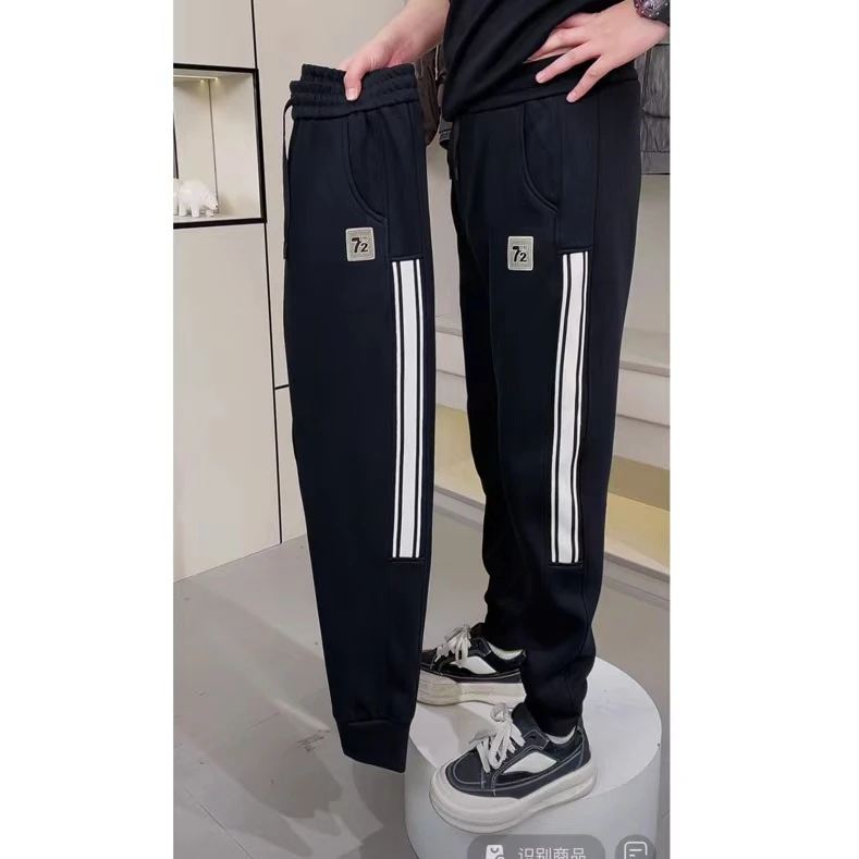 《 余火火潮牌男装专属》秋季新款百搭经典黑色休闲宽松男士休闲裤