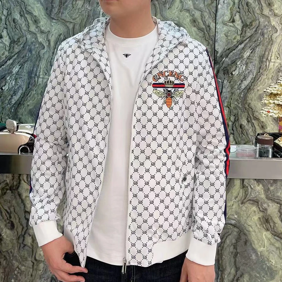 高端欧货时尚连帽夹克重工烫钻6615