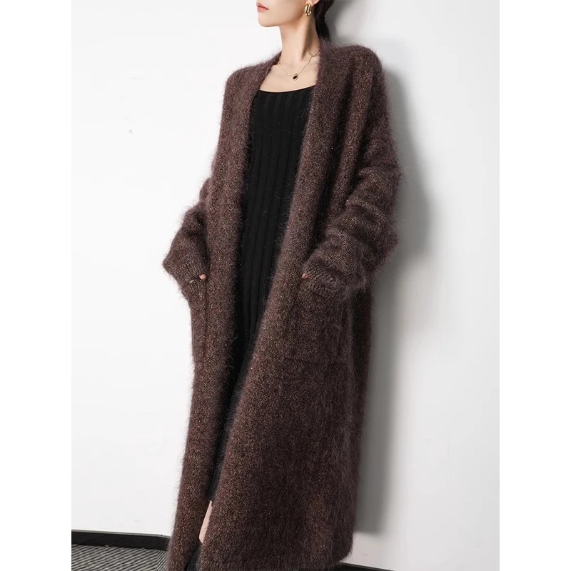 烈儿LRKS「紫属于你」人无我有进口24um马海毛冬日战袍大皮草SL237