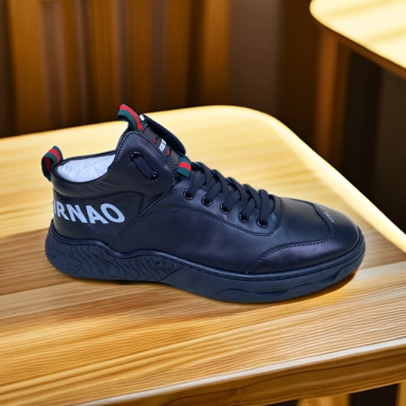 【源头工厂】【头层牛皮】新款广州男鞋透气真皮鞋百搭潮鞋舒适软底鞋