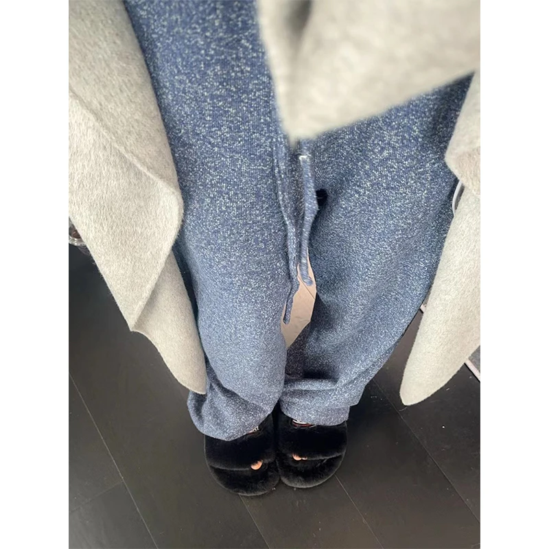 Rs6 宽松直筒雪花阔腿裤