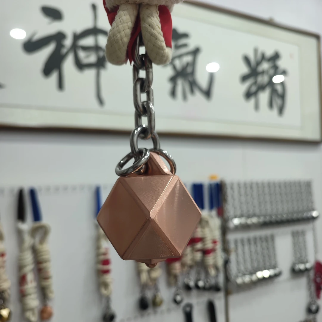 传统武术流星锤训练正品（3.6斤紫铜龙头凤尾八棱实战流星锤）