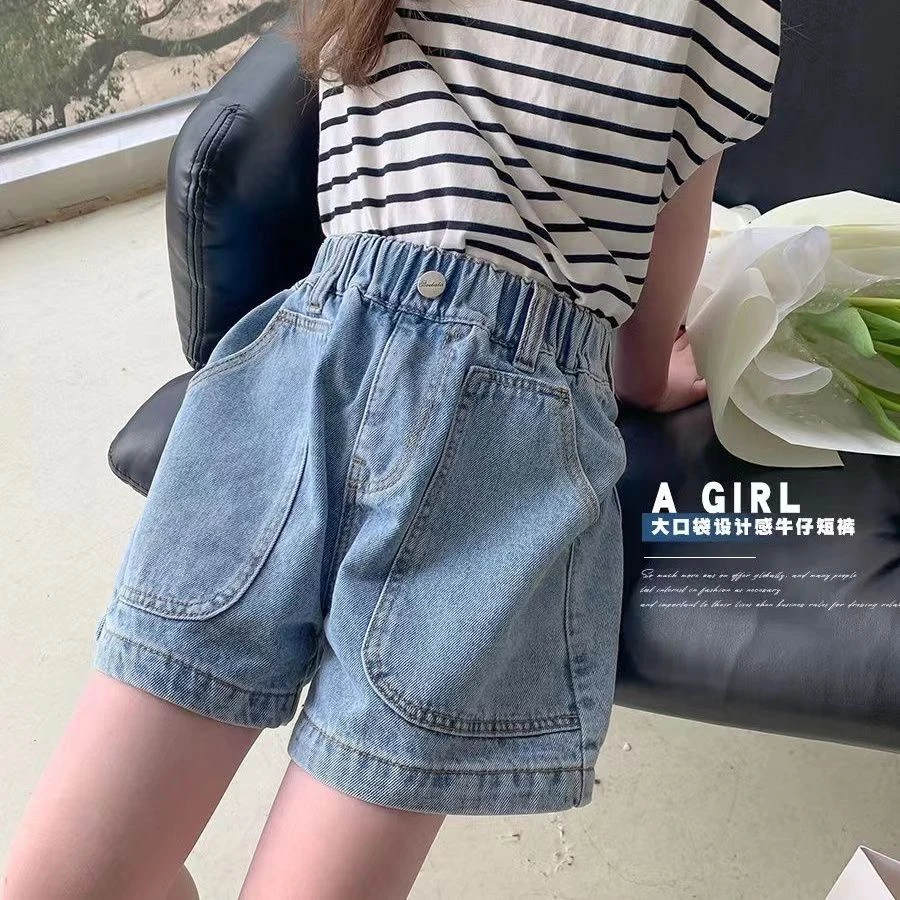 女孩女童夏季短裤新款儿童洋气百搭薄款五分裤中大童宽松裤子潮