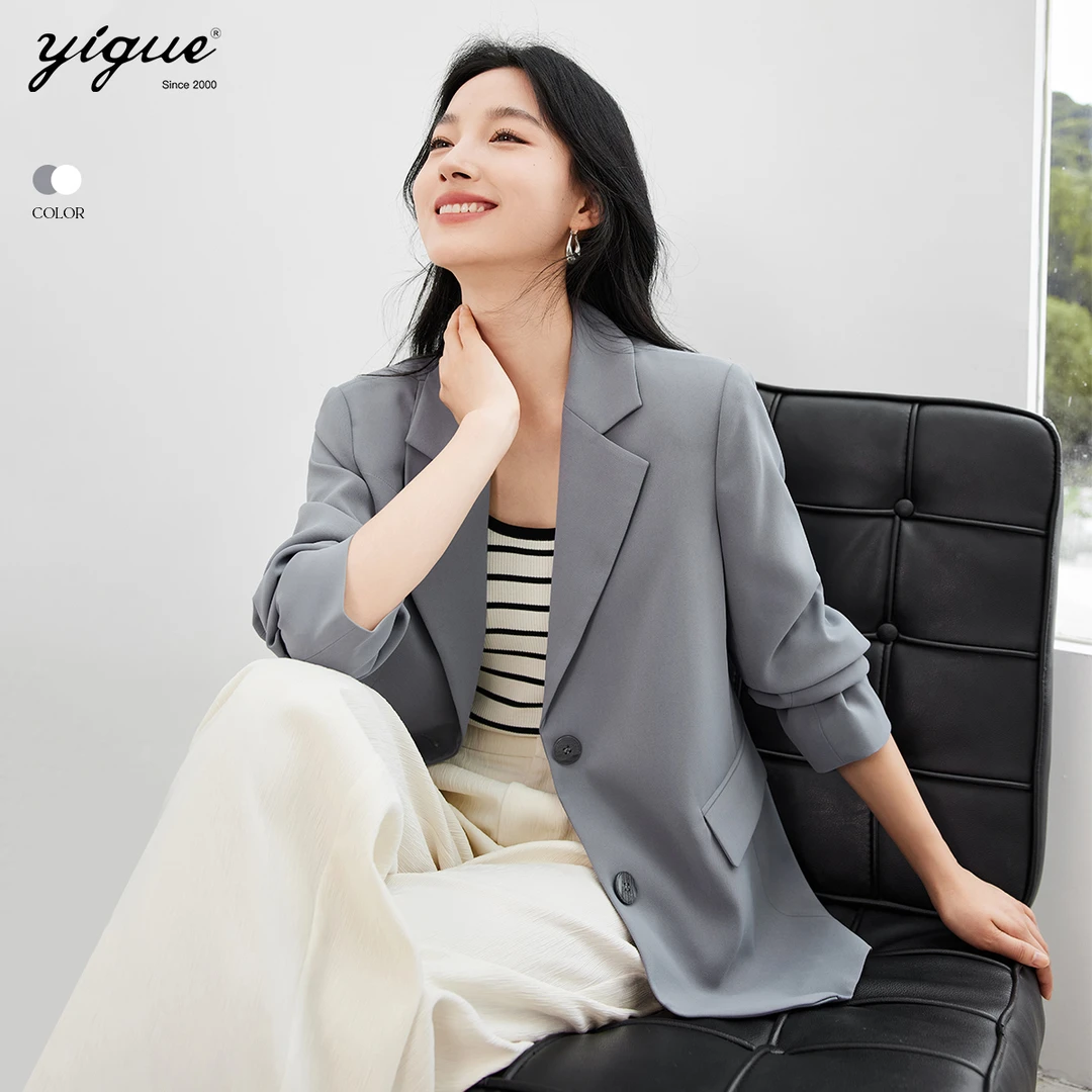 【赵老板专属】亦谷气质女神范西装不规则宽松薄款小西服G3AAX051