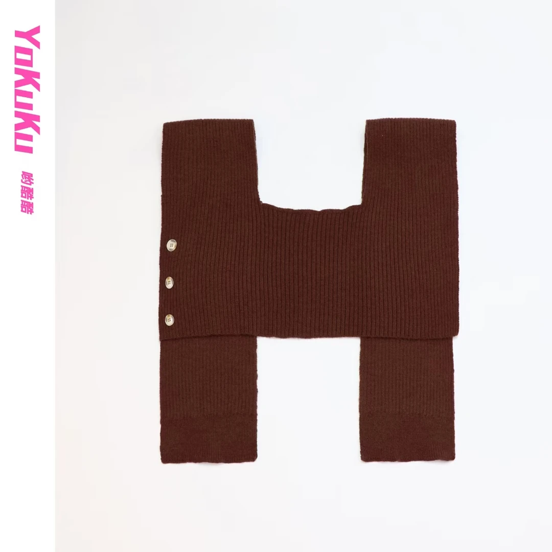 哟酷酷（温暖的弦）复古秋冬新品时尚保暖百搭搭配针织多用围巾披肩