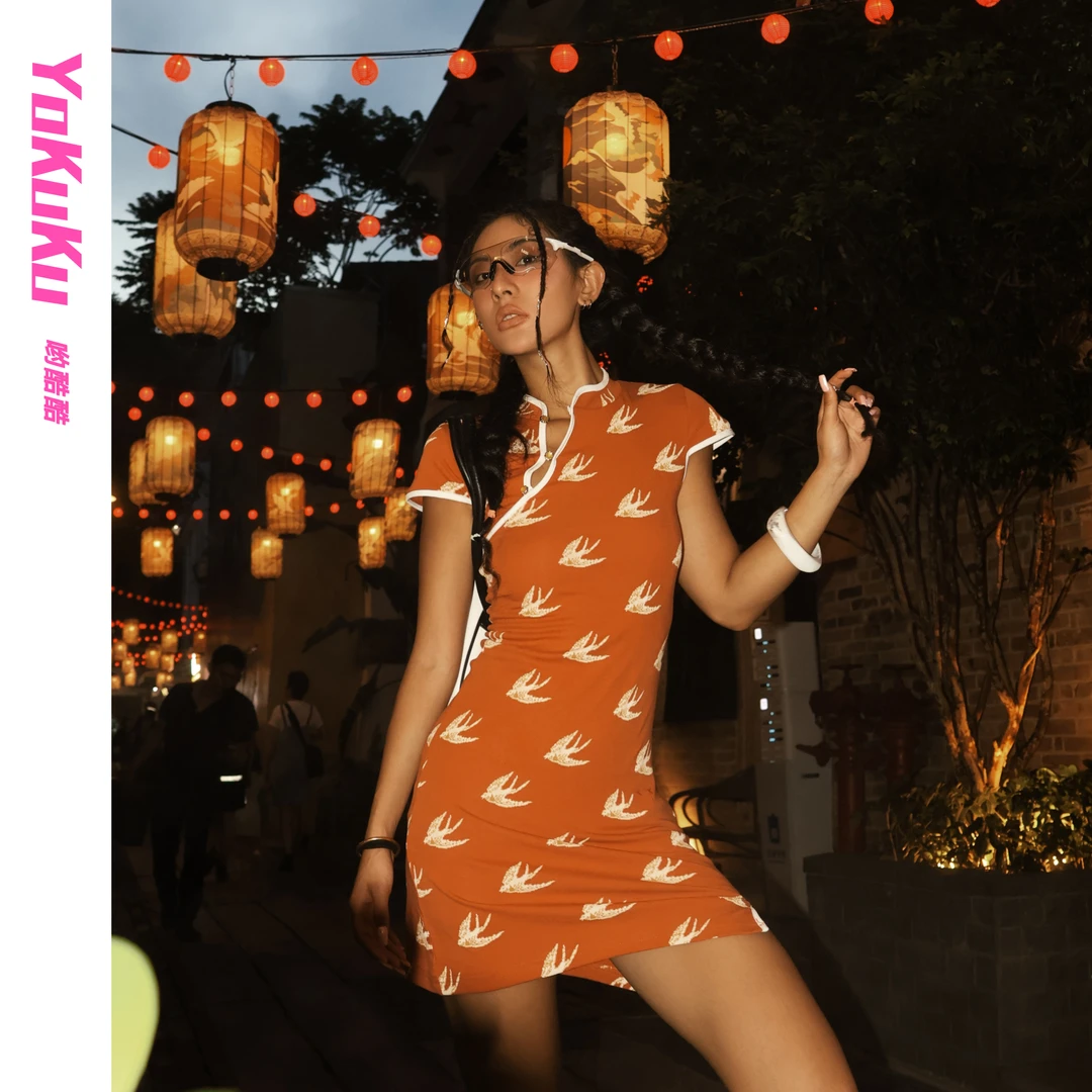 哟酷酷（大鱼海棠）夏季显瘦新中式旗袍修身显瘦女装连衣裙