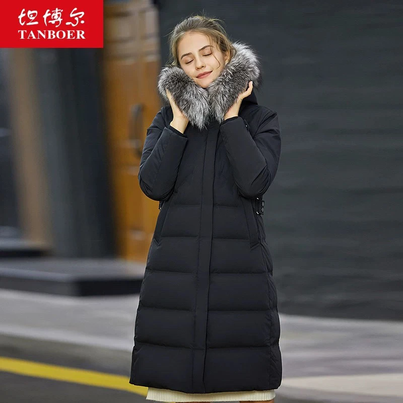 冬季新款加厚加绒长羽绒服