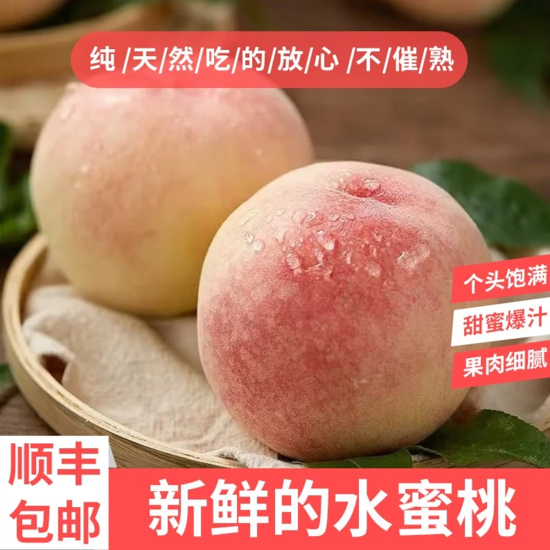 【顺丰快递】福建古田白凤桃5斤装含箱水果香甜鲜果多汁鲜嫩美味