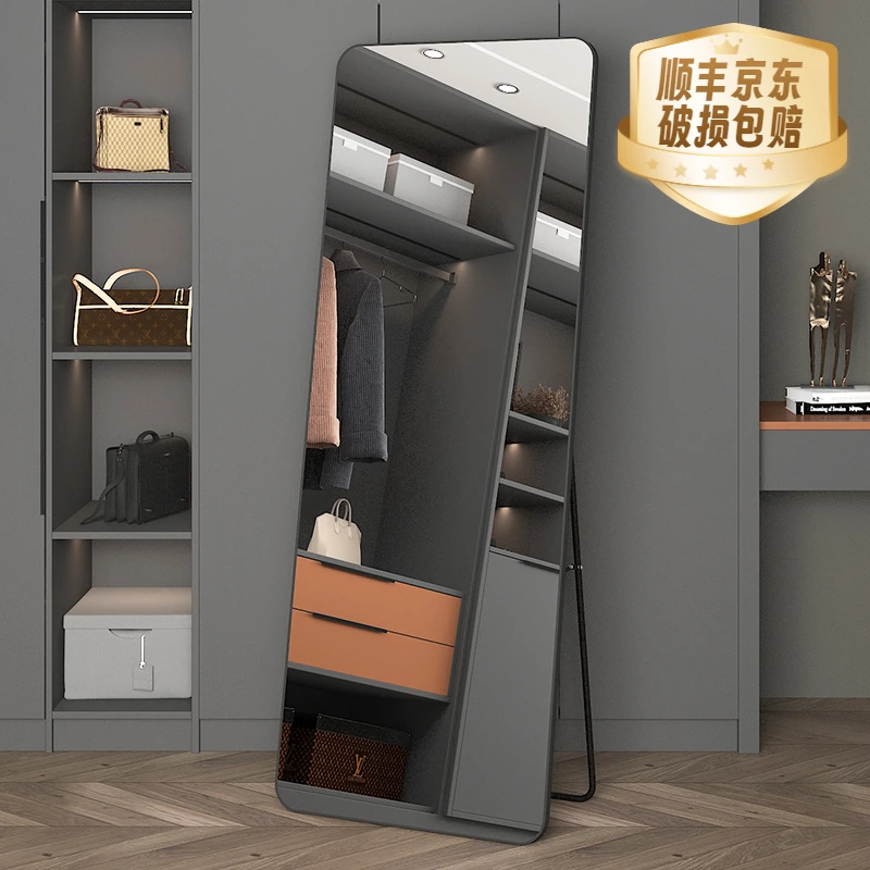 超清全身镜家用卧室穿衣镜落地镜壁挂墙女生宿舍试衣镜网红ins