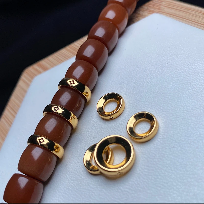 非石页黄铜电镀咒点卡环素圈文玩星月金刚菩提猴头老型直切椰蒂