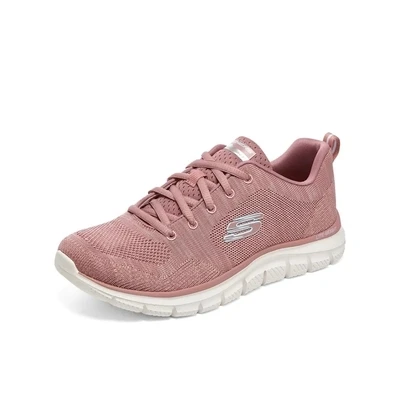 Skechers斯凯奇女鞋新款低帮妈妈休闲运动鞋网布透气老人鞋150142