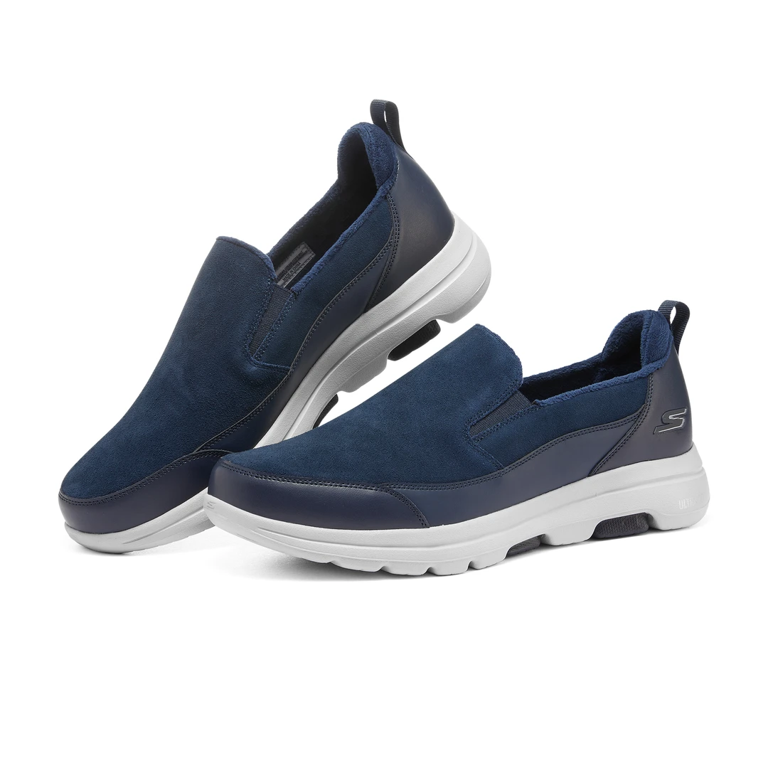 SKECHERS斯凯奇男鞋秋季新款舒适一脚蹬健步鞋休闲运动鞋216049