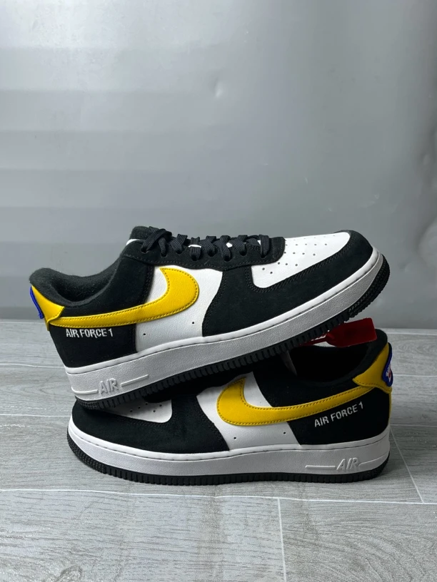 42码 全新试穿原盒/nike af1黑白黄/板鞋 公价1499