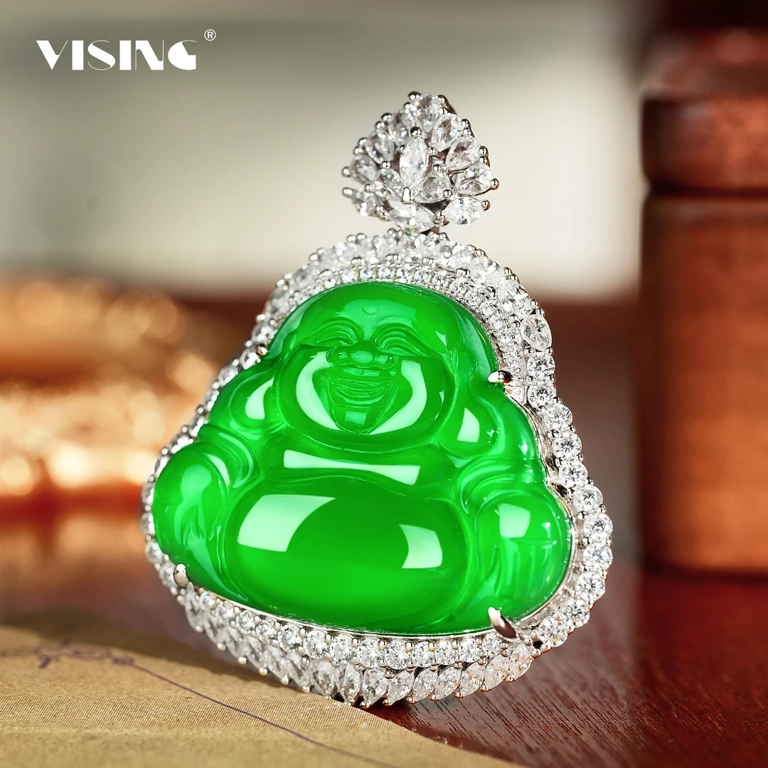 【粉丝福利】VISING珠宝珠宝绿玉髓大佛公吊坠   23080305L