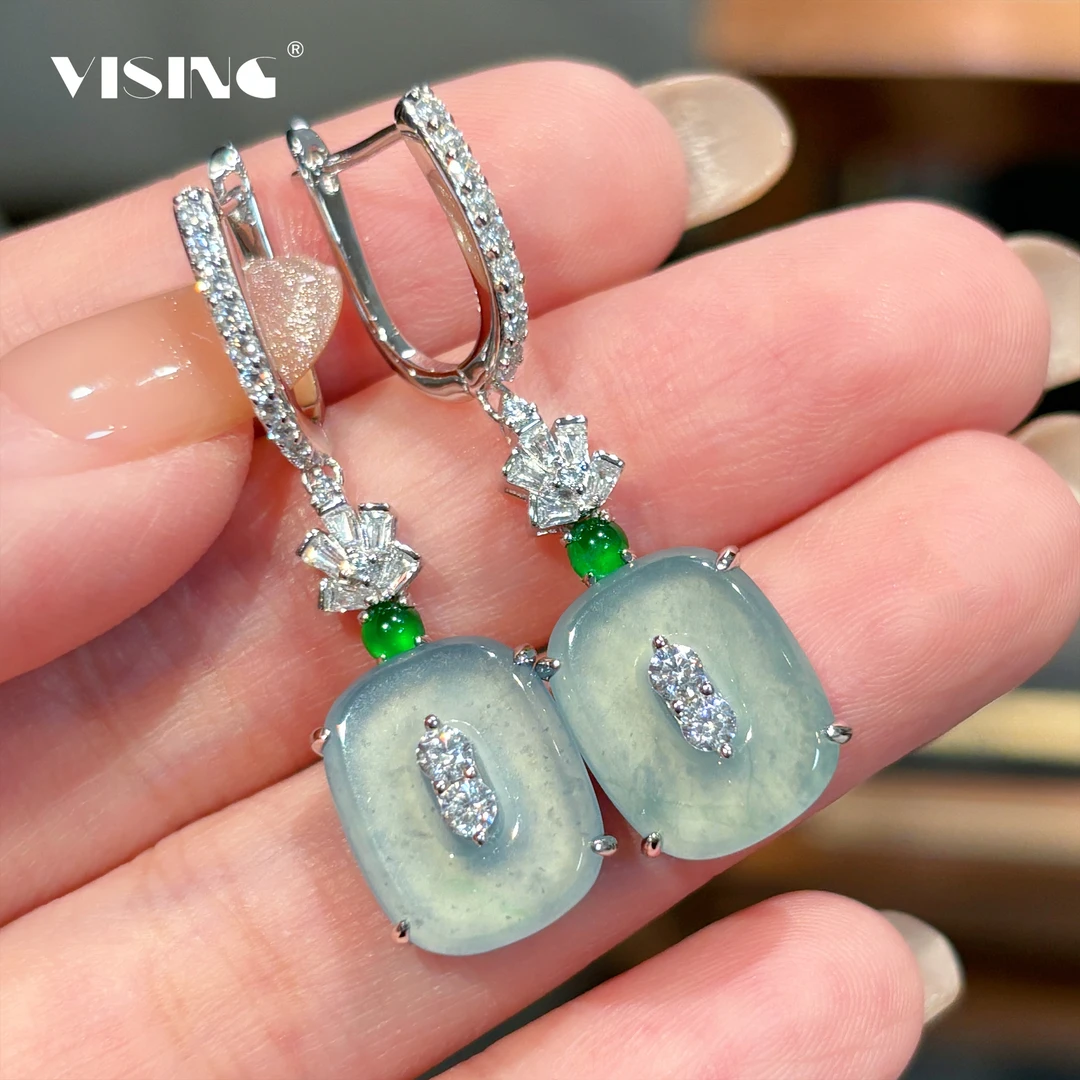 【粉丝福利】VS珠宝天然A货翡翠方福贝福在眼前平安扣耳坠耳环
